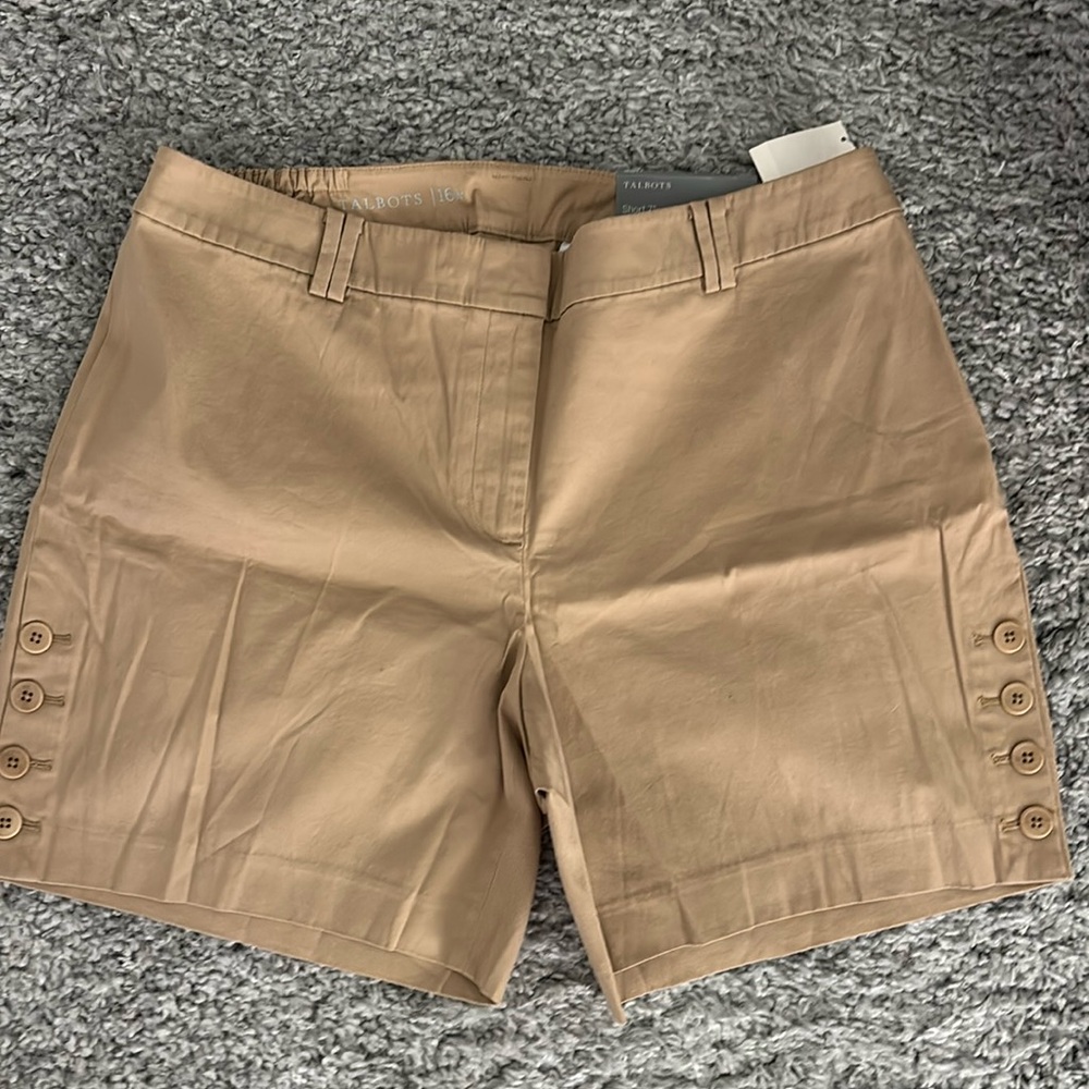 Talbots 16W Khaki 7 inch shorts